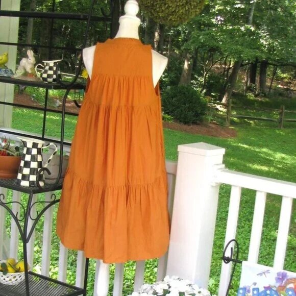 Olivia James The Label Ro sleeveless dress with pockets cotton Small luxury - Picture 6 of 7